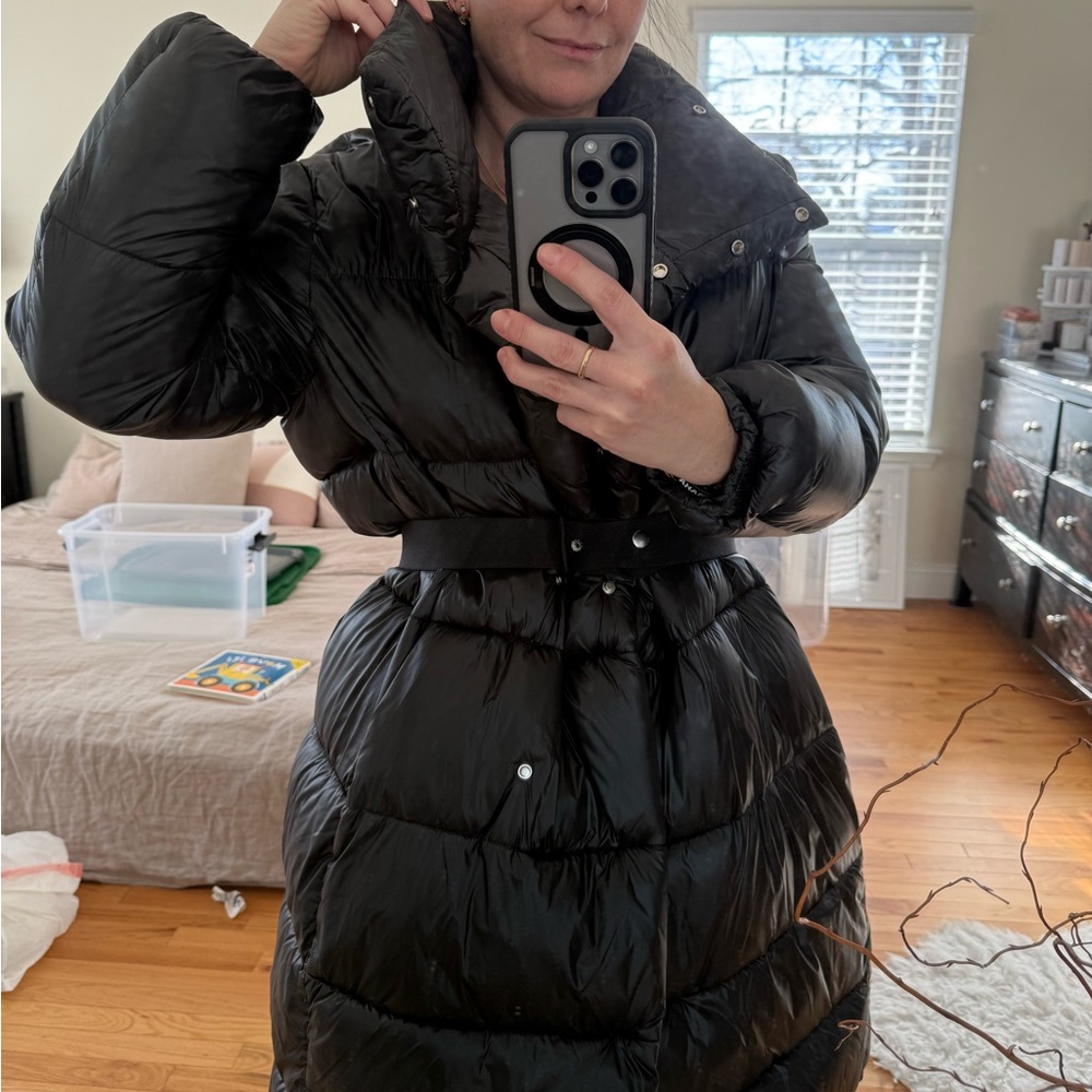 Mango Long Puffer Jacket